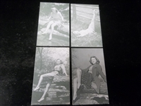 1950’s Exhibit Supply Co. “Outdoor Girls” Arcade/Exhibit Cards- 4 Diff