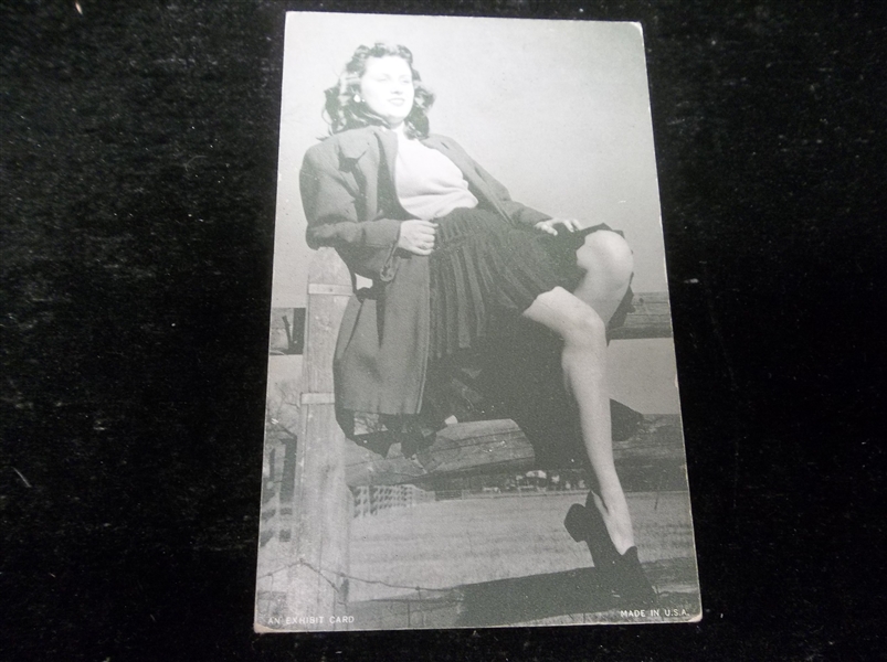 1950’s Exhibit Supply Co. “Outdoor Girls” Arcade/Exhibit Card with Issue Stamp on Back
