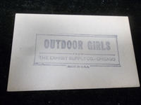1950’s Exhibit Supply Co. “Outdoor Girls” Arcade/Exhibit Card with Issue Stamp on Back