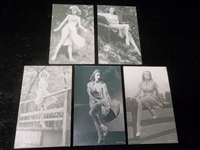 1950’s Exhibit Supply Co. “Outdoor Girls” Arcade/Exhibit Cards- 5 Diff.