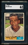 1961 Topps Baseball- #350 Ernie Banks, Cubs- SGC 6 (Ex-Nm)