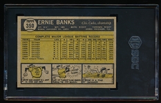 1961 Topps Baseball- #350 Ernie Banks, Cubs- SGC 6 (Ex-Nm)