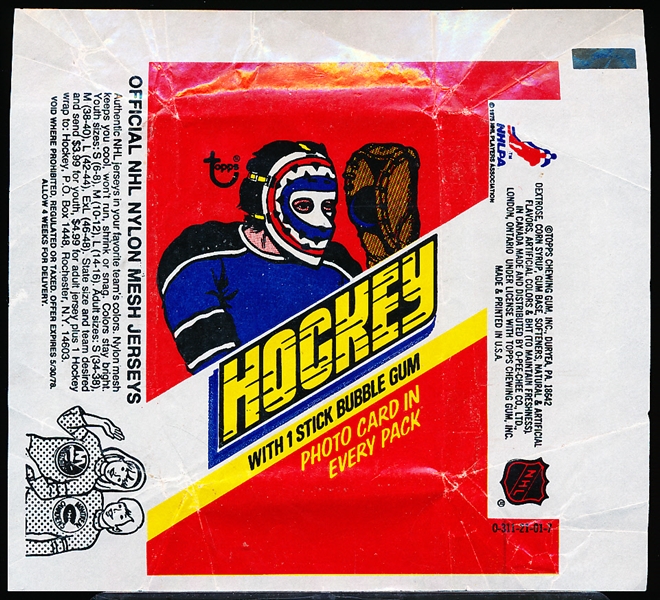 Hockey Wrappers- 6 Wrappers