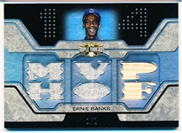 2008 Topps Triple Threads Bb- “Relics Platinum”- #TTR-28 Ernie Banks, Cubs- 1/1