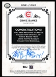 2014 Topps Museum Collection Bb- “Canvas Collection”- Ernie Banks, Cubs- One of One