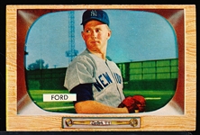 1955 Bowman Baseball- #59 Whitey Ford, Yankees