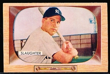 1955 Bowman Bb- #60 Enos Slaughter, Yankees