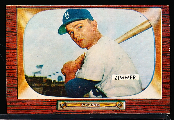 1955 Bowman Bb- #65 Don Zimmer RC, Brooklyn