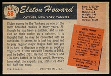 1955 Bowman Bb- #68 Elston Howard RC, Yankees