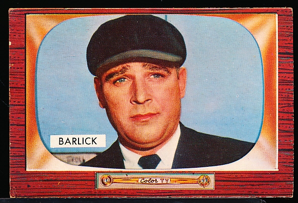 1955 Bowman Bb- #265 Al Barlick, Umpire- Hi#