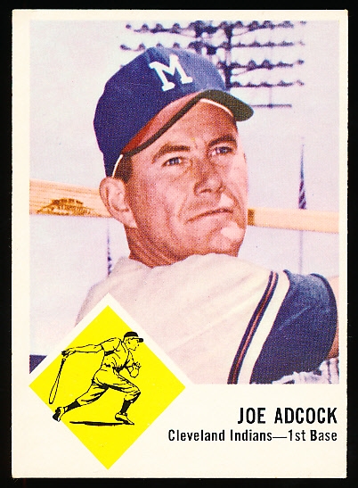 1963 Fleer Bb- #46 Joe Adcock SP, Cleveland