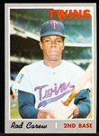 1970 Topps Bb- #290 Rod Carew, Twins