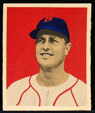 1949 Bowman Bb- #53 Jack Kramer, Boston Red Sox- Gray Back