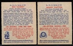 1949 Bowman Bb- 2 Diff- Gray Backs