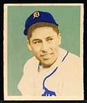 1949 Bowman Bb- #107 Eddie Lake, Tigers