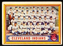 1957 Topps Bb- #275 Cleveland Indians Team- Semi Hi#