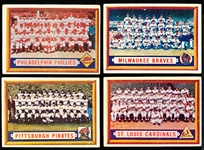 1957 Topps Bb- 4 Diff Team Cards