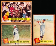 1962 Topps Bb- Babe Ruth Specials- 3 Diff- Regular Tint