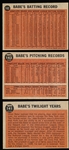 1962 Topps Bb- Babe Ruth Specials- 3 Diff- Regular Tint