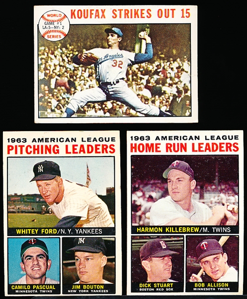 1964 Topps Bb- 3 Cards