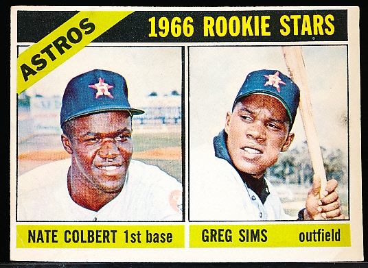 1966 Topps Bb- #596 Astros RC- Hi# 