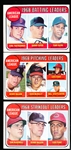 1969 Topps Bb- 8 Diff Leaders