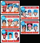 1969 Topps Bb- 8 Diff Leaders