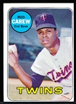 1969 Topps Bb- #510 Rod Carew, Twins