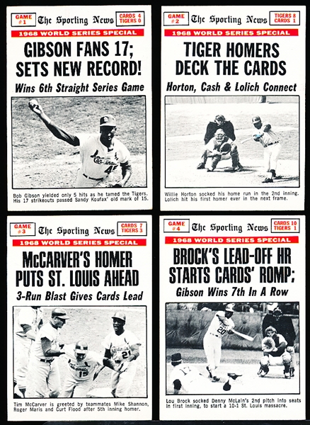 1969 Topps Bb- World Series Set of 8