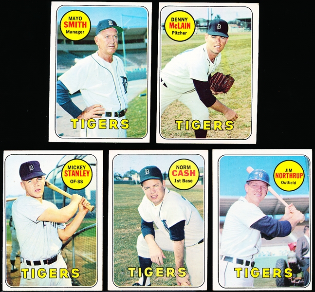 1969 Topps Bb- Detroit Tigers- 42 Asst