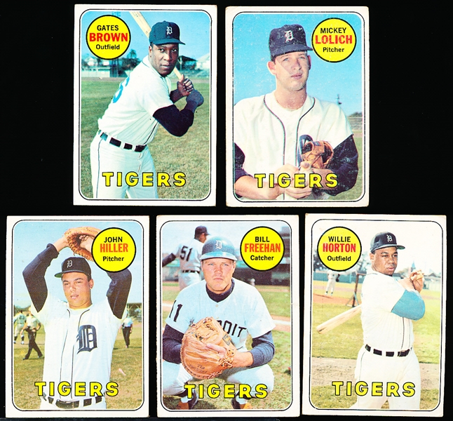 1969 Topps Bb- Detroit Tigers- 58 Asst