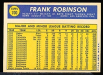 1970 Topps Bb- #700 Frank Robinson, Orioles- Hi#