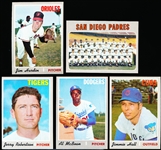 1970 Topps Bb- 5 Diff Hi#’s