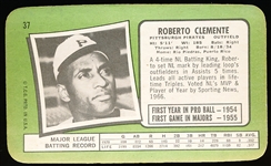 1971 Topps Baseball Supers- #37 Roberto Clemente, Pirates