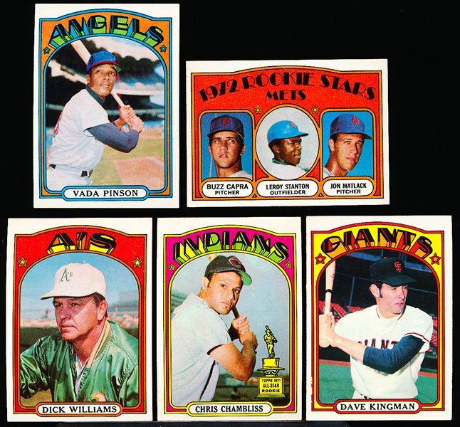 1972 Topps Bb- 5 Diff