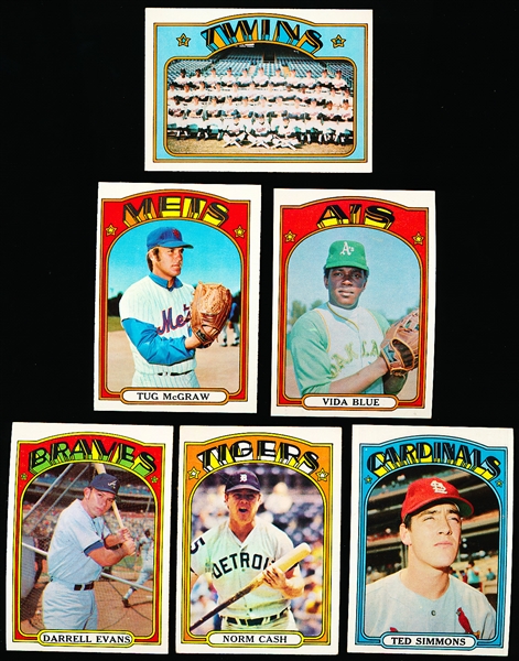 1972 Topps Bb- 6 Diff