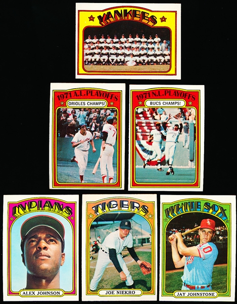 1972 Topps Bb- 6 Diff