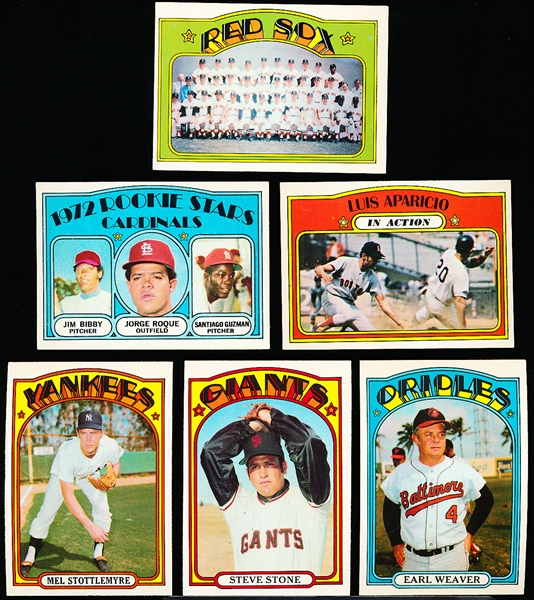 1972 Topps Bb- 6 Diff