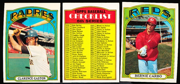 1972 Topps Bb- 25 Diff