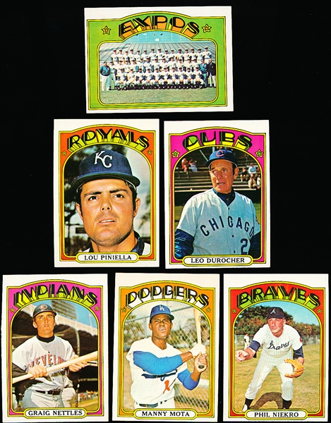 1972 Topps Bb- 6 Diff