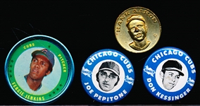 Four Baseball Pins/ Coins