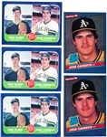Jose Canseco RC Lot- 5 Cards