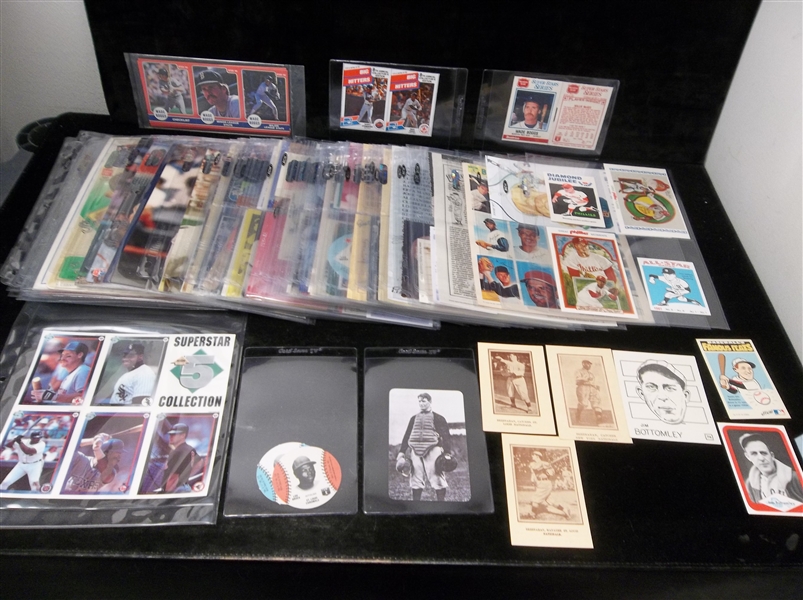 Baseball HOF Oversized/ Oddball Lot- 130+ Cards