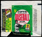 1962 Topps Baseball- 5 Cent Wrapper- “Extra Full Cover Stamps” on front
