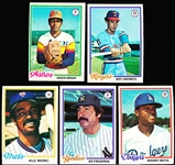 1978 Topps Zest Bb Set of 5