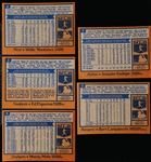 1978 Topps Zest Bb Set of 5