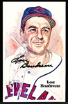 Autographed 1981 Perez-Steele Bsbl. HOF Postcards #115 Lou Boudreau, Indians 