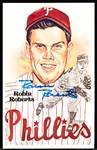 Autographed 1981 Perez-Steele Bsbl. HOF Postcards #157 Robin Roberts, Phillies