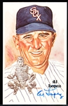 Autographed 1981 Perez-Steele Bsbl. HOF Postcards #161 Al Lopez, White Sox