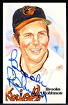 Autographed 1983 Perez-Steele Bsbl. HOF Postcards #184 Brooks Robinson, Orioles